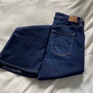Flared Dark Wash Denim